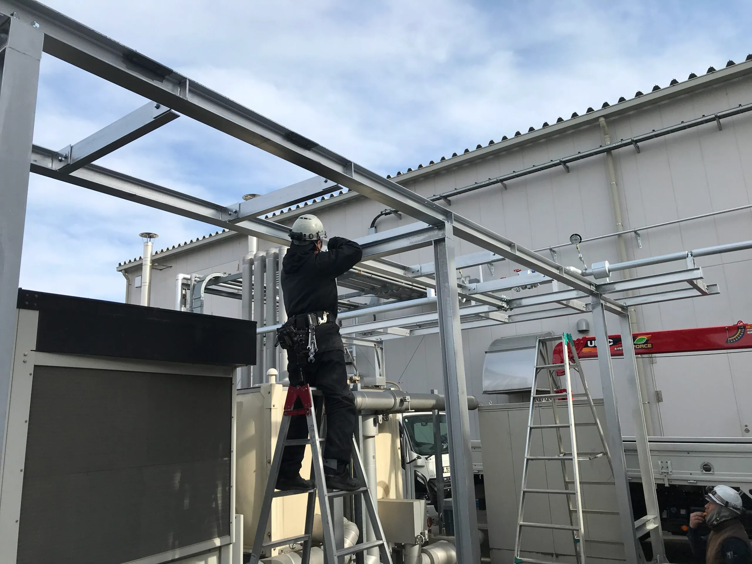 配管ラック架台制作