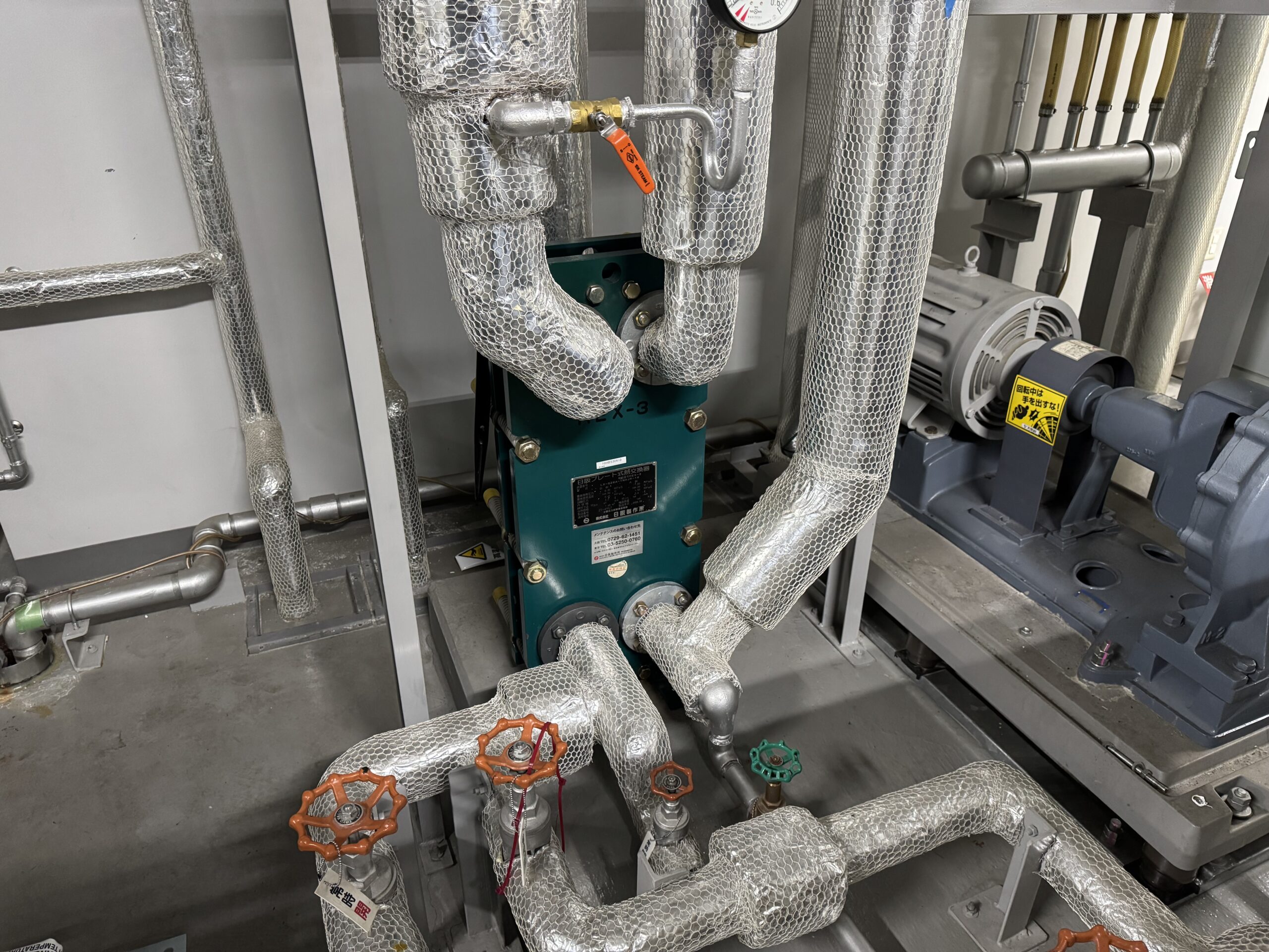 プレート式熱交換器OH修繕