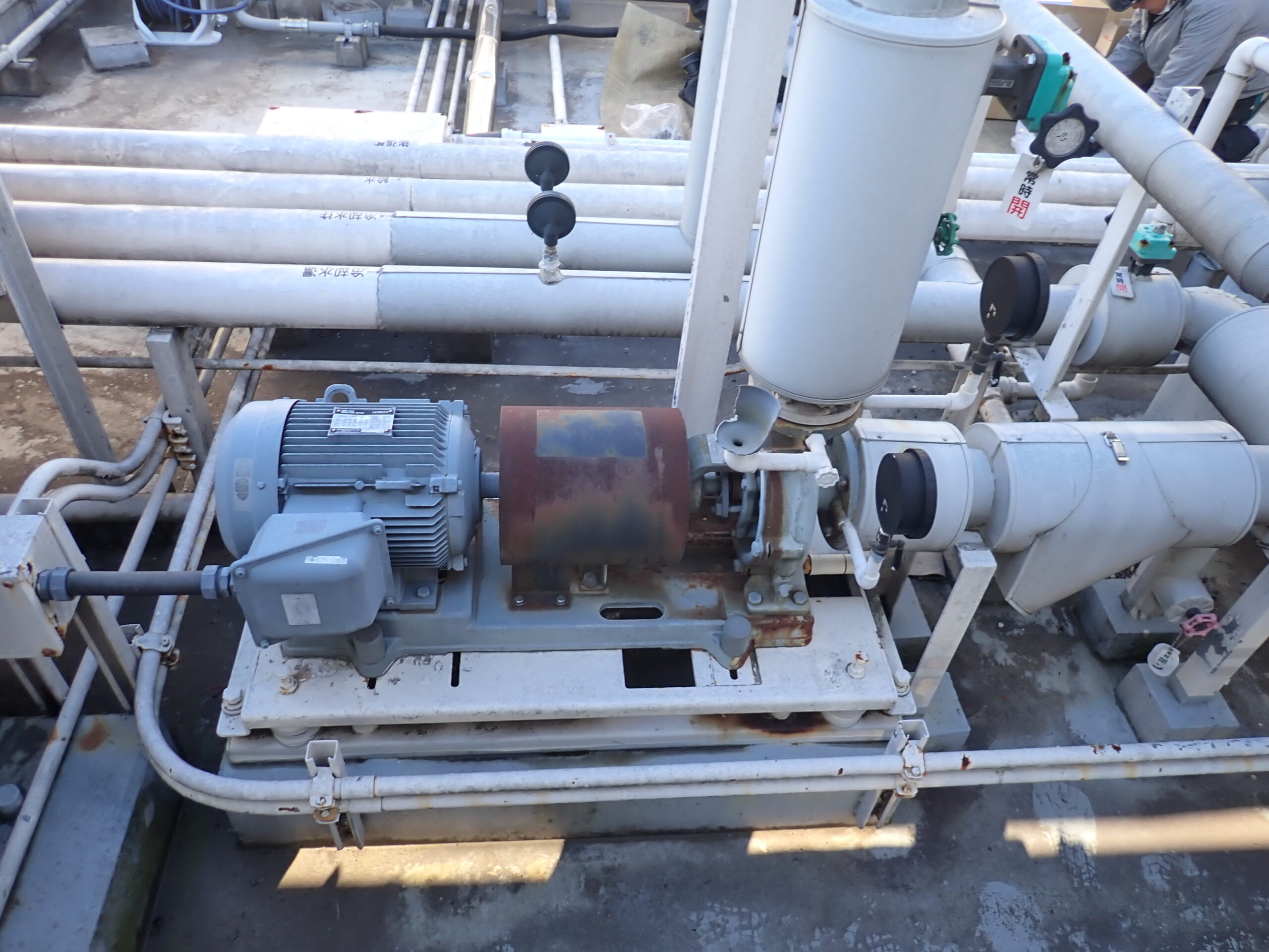 施工前の写真 冷却水循環ポンプOH修繕