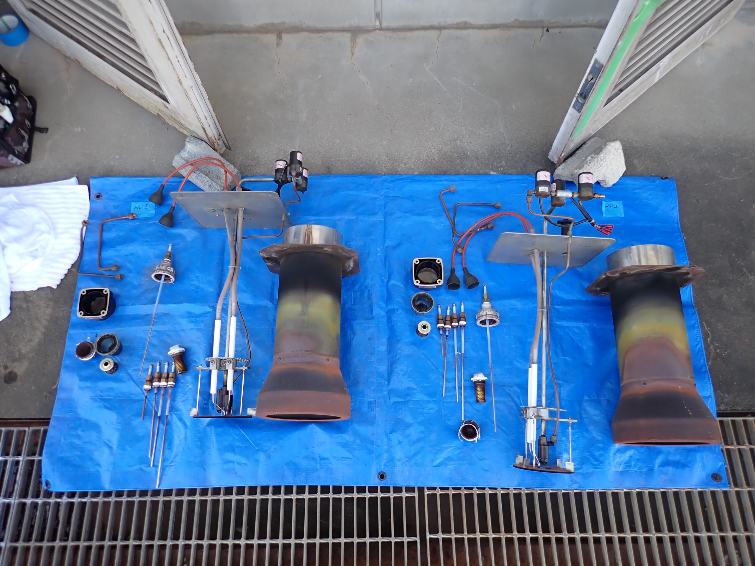 施工前の写真 貫流蒸気ボイラ定期点検整備