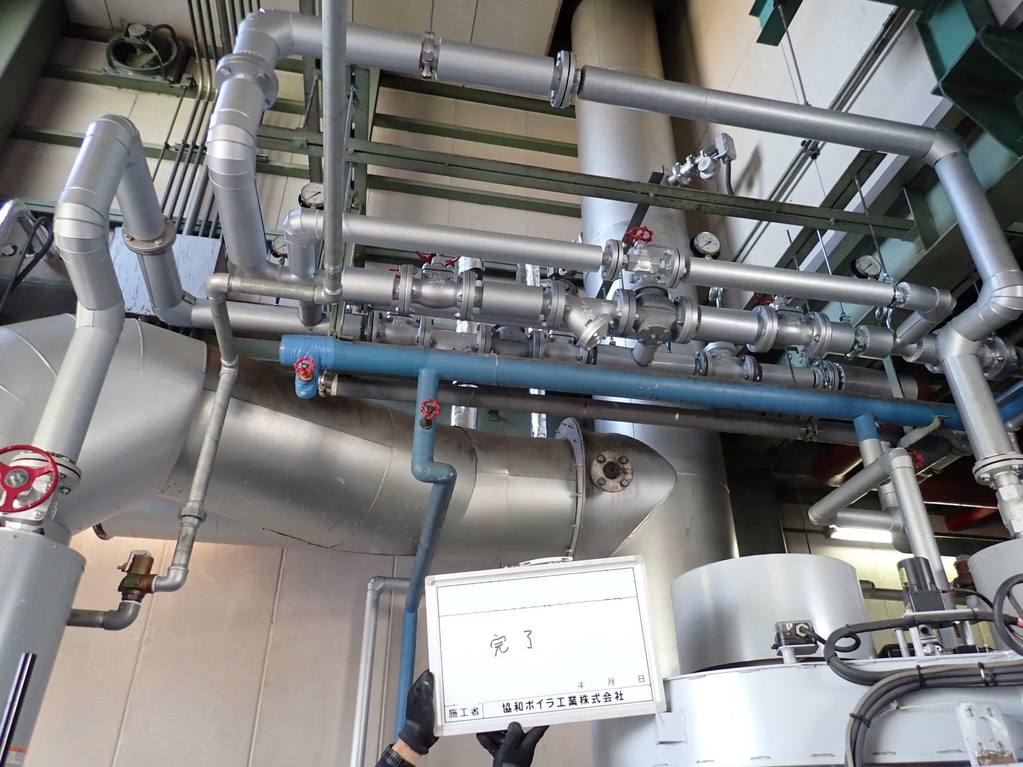 施工後の写真 蒸気減圧弁ユニット更新工事