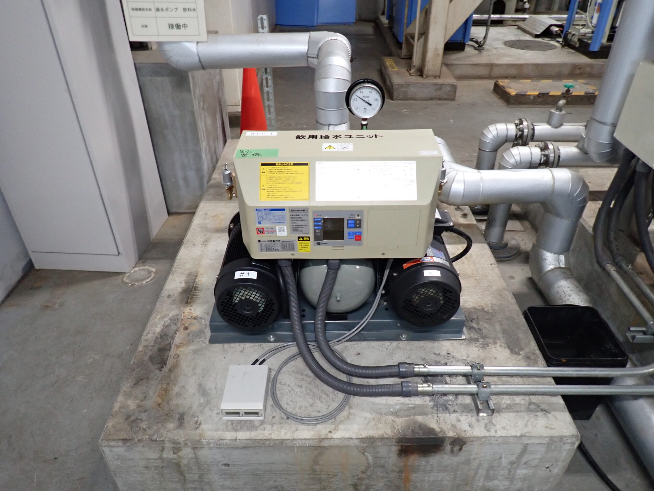 施工後の写真 給水加圧ポンプユニットOH修繕