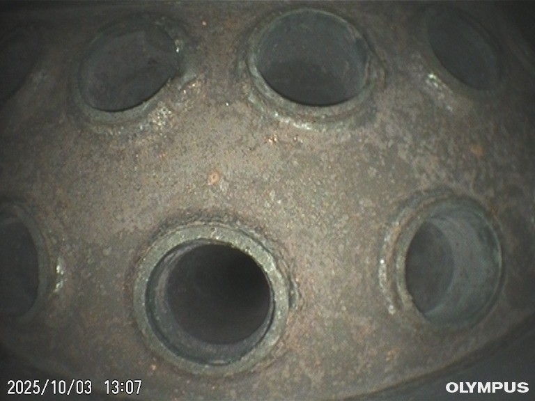 CCDカメラにて水室内点検調査 ②